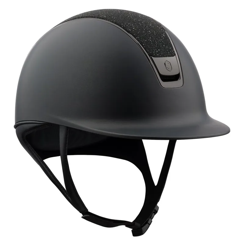Samshield Shadowmatt 2.0 Crystal Fabric Top Riding Helmet - Black