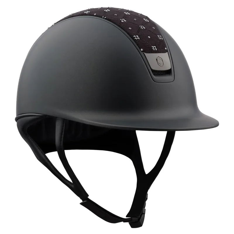 Samshield Shadowmatt 2.0 Royal Flower Top Riding Helmet - Black