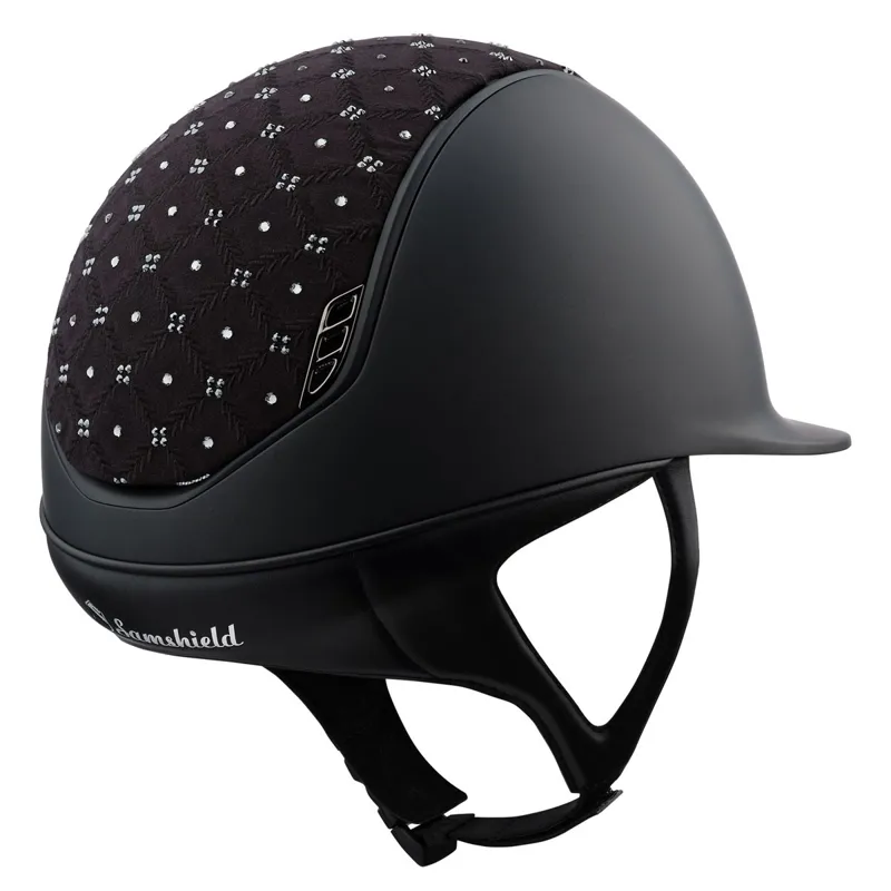 Samshield Shadowmatt 2.0 Royal Flower Top Riding Helmet - Black-1