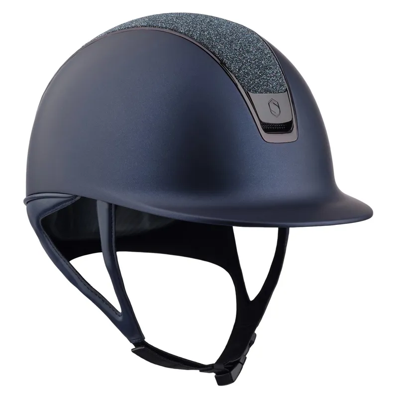 Samshield Shadowmatt 2.0 Crystal Fabric Riding Helmet - Blue/Paradise