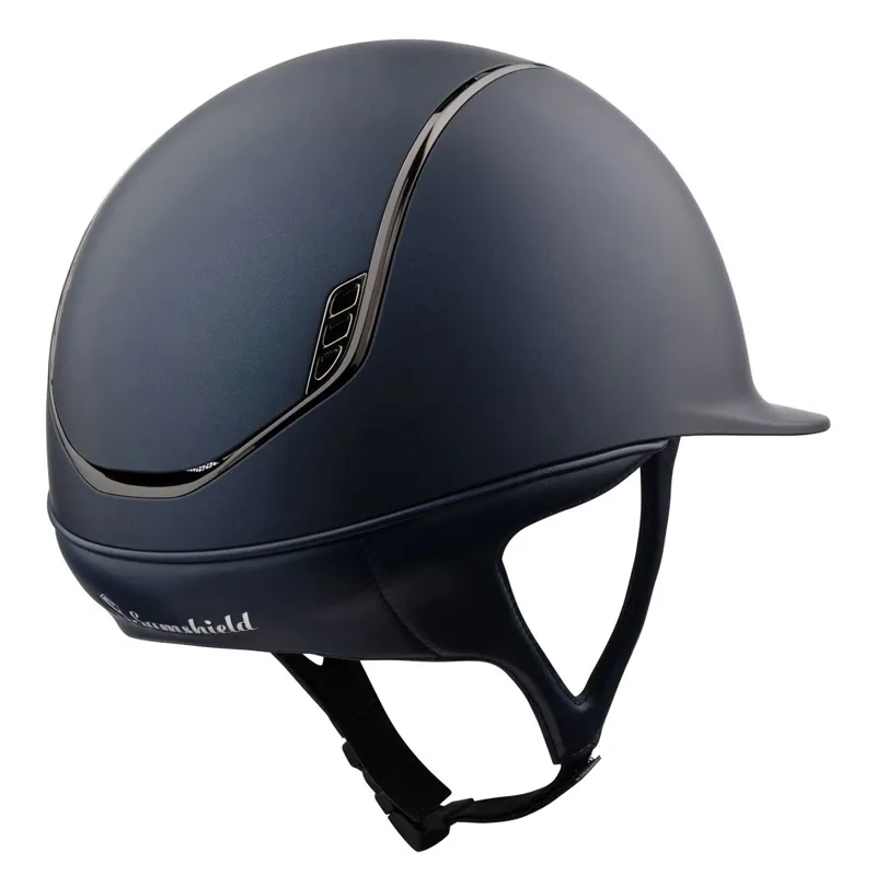 Samshield Shadowmatt 2.0 Standard 5 Crystals Riding Helmet - Blue-1