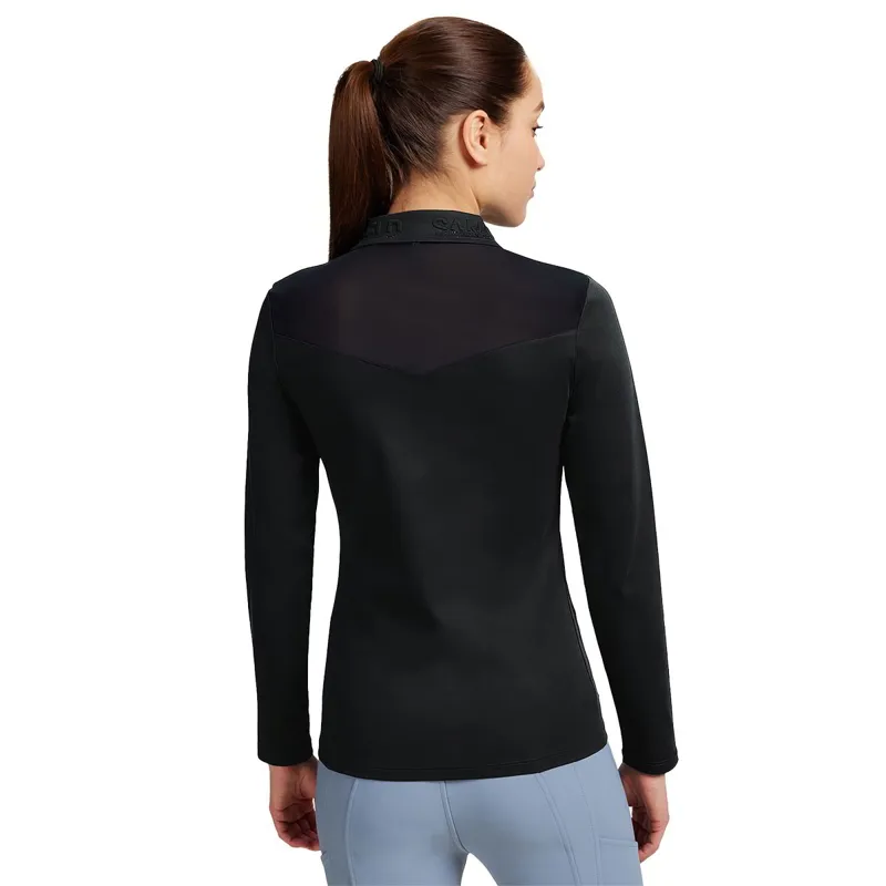 Samshield Lucie Women's Long Sleeve Polo - Black-1