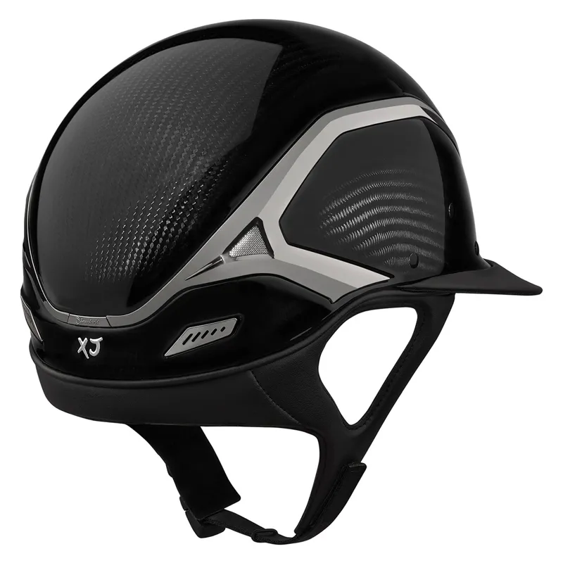 Samshield XJ Miss Riding Helmet - Glossy Black/Swarovski-1