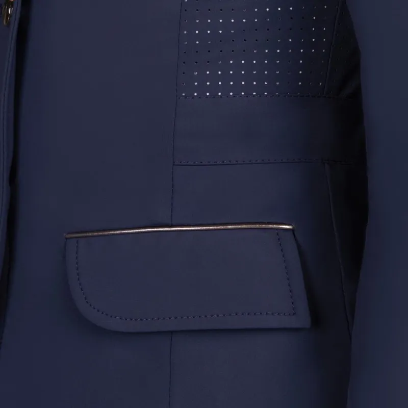 QHP Sariah Junior Girls Show Coat - Navy-6
