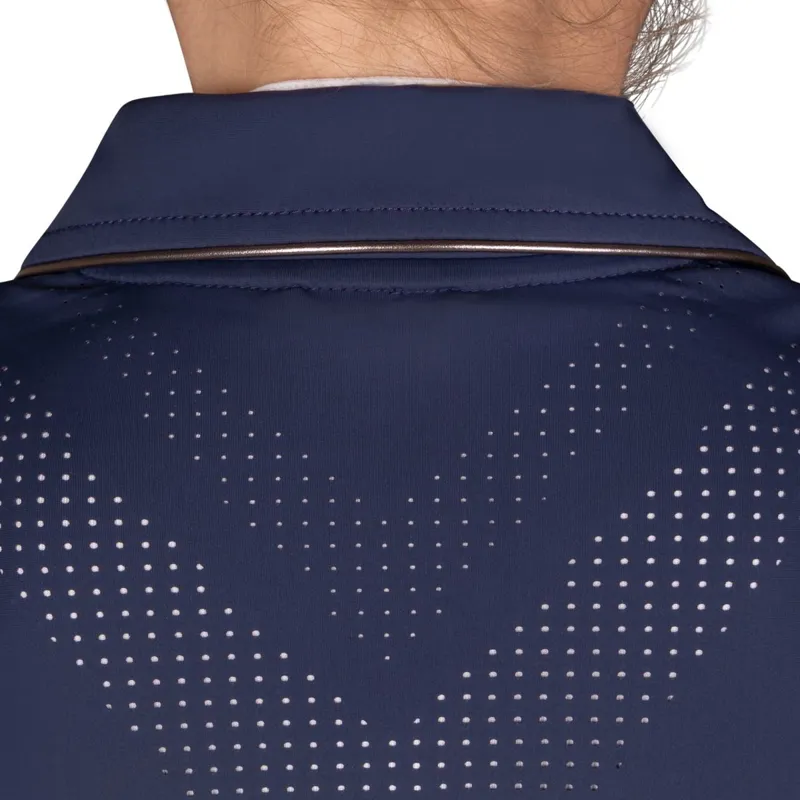 QHP Sariah Junior Girls Show Coat - Navy-2