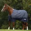 Saxon Defiant 600D Standard Neck 200g Turnout Blanket - Navy Plaid