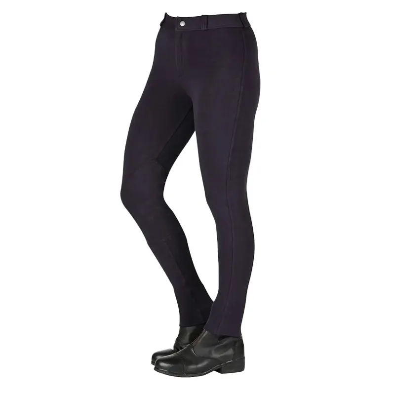 Saxon Warm Up II Zip Front Ladies Jodhpurs - Black