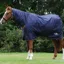 Saxon Defiant 600D Combo 300g Turnout Blanket - Navy/White