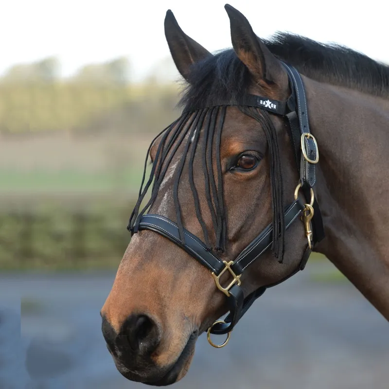 Saxon Fly Fringe in Black