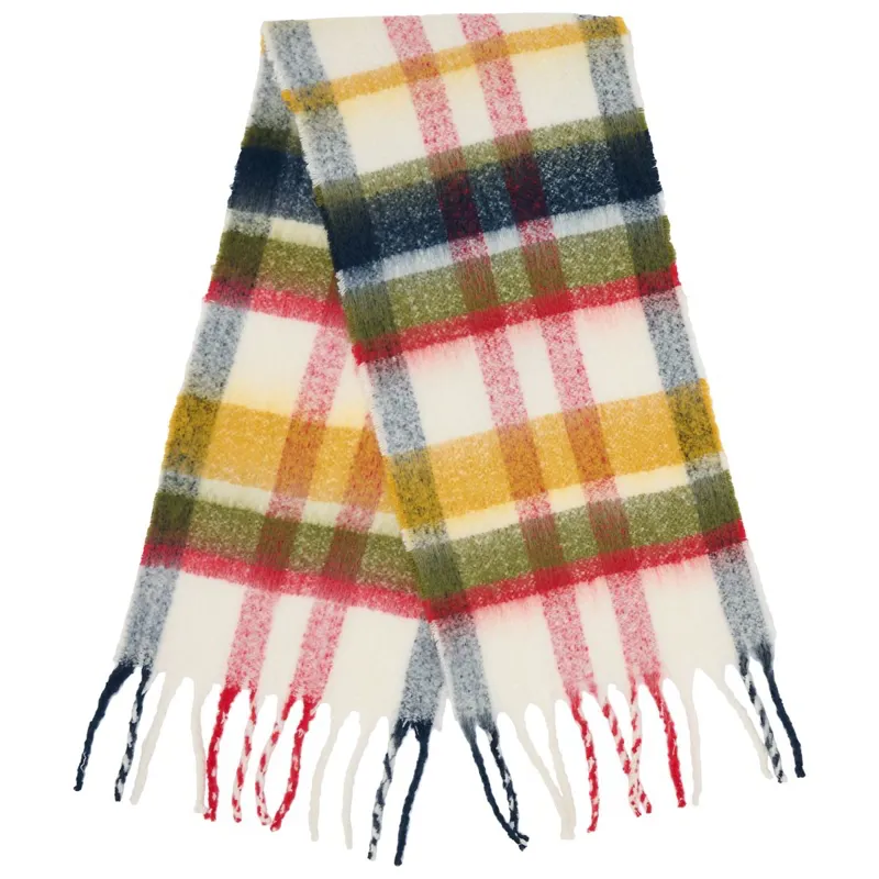 Lighthouse Women's Scarf - Antique Gold/Deep Teal/Mocha
