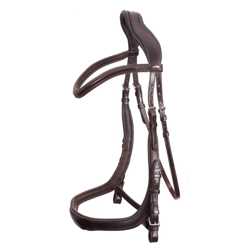 Schockemohle Equitus Delta Anatomic Bridle - Espresso/Silver