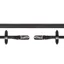 Schockemohle Rubber Reins with Clips - Black/Silver