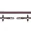 Schockemohle Rubber Reins with Clips - Brown/Silver