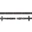 Schockemohle Dura Soft Continental Leather Reins - Black/Silver