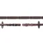Schockemohle Dura Soft Continental Leather Reins - Brown/Silver