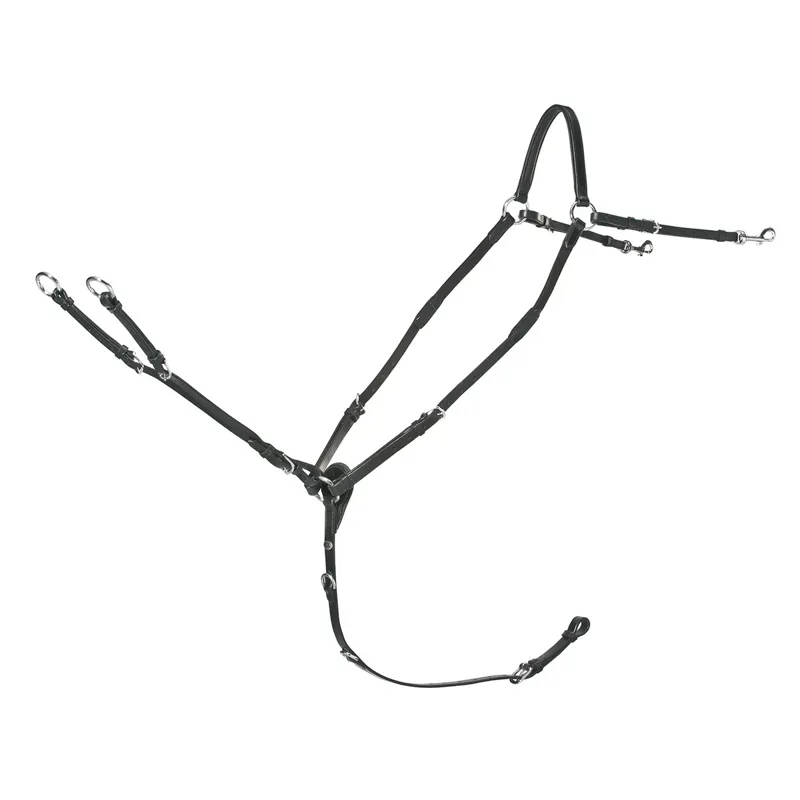 Schockemohle Race II Breastplate - Black/Silver-1