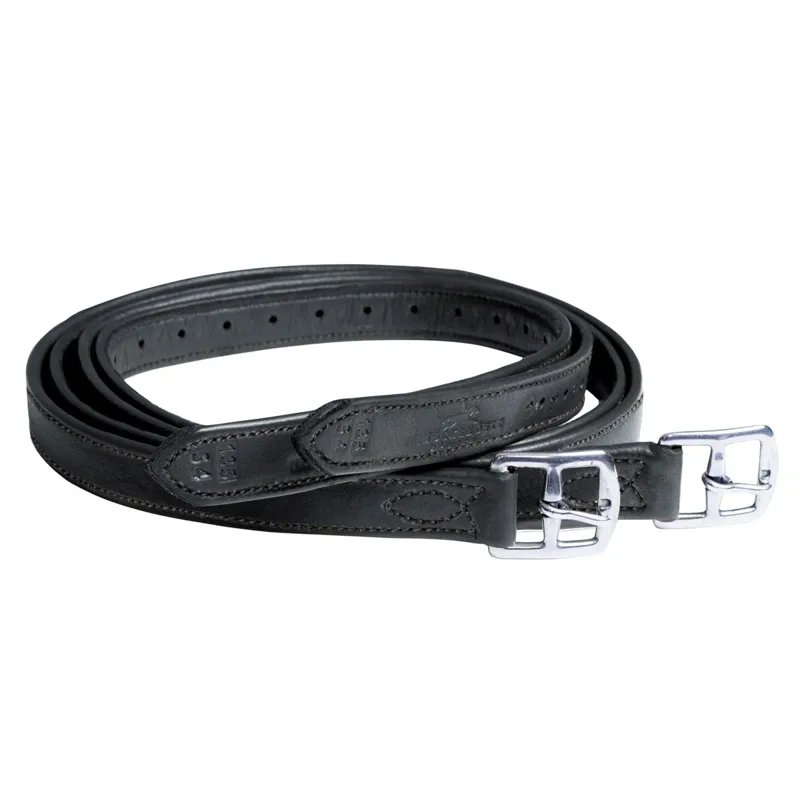 Schockemohle Chantilly Stirrup Leathers - Black/Black-1