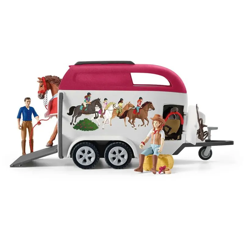 Schleich Horse Adventures with Car and Trailer Toy Set-3