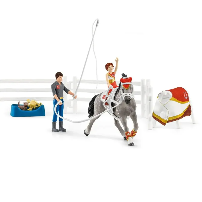 Schleich Mias Vaulting Riding Toy Set