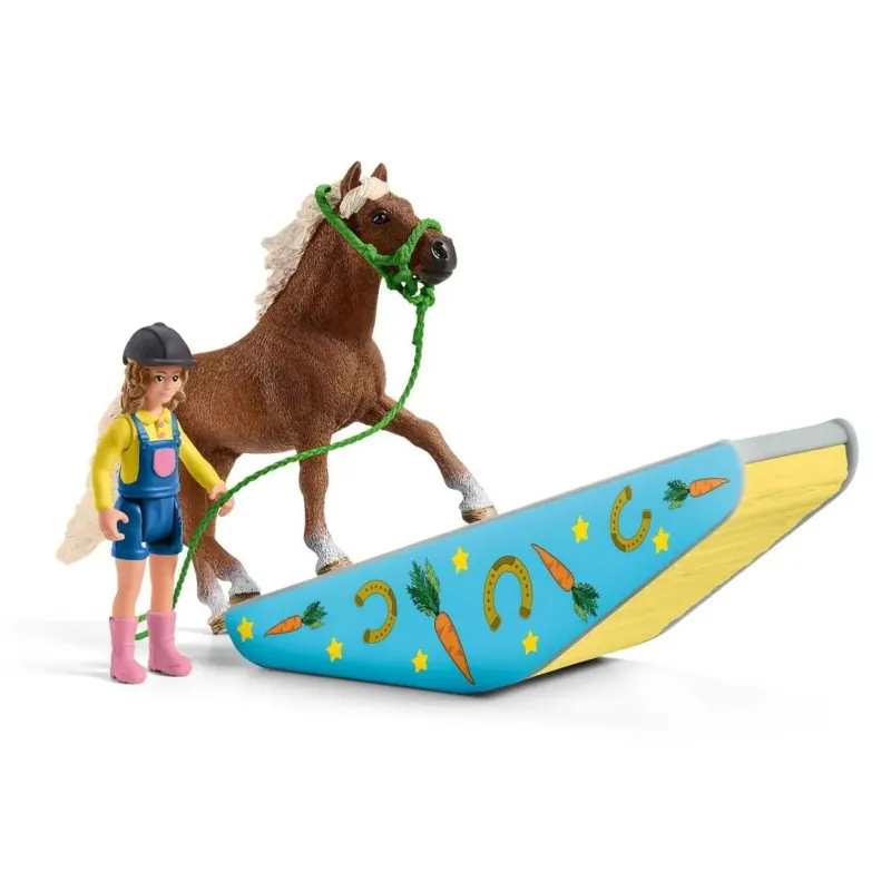Schleich Pony Agility Training Toy Set-3