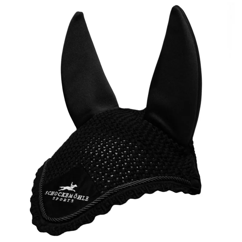 Schockemohle Air Silent Logo Ear Bonnet - Black
