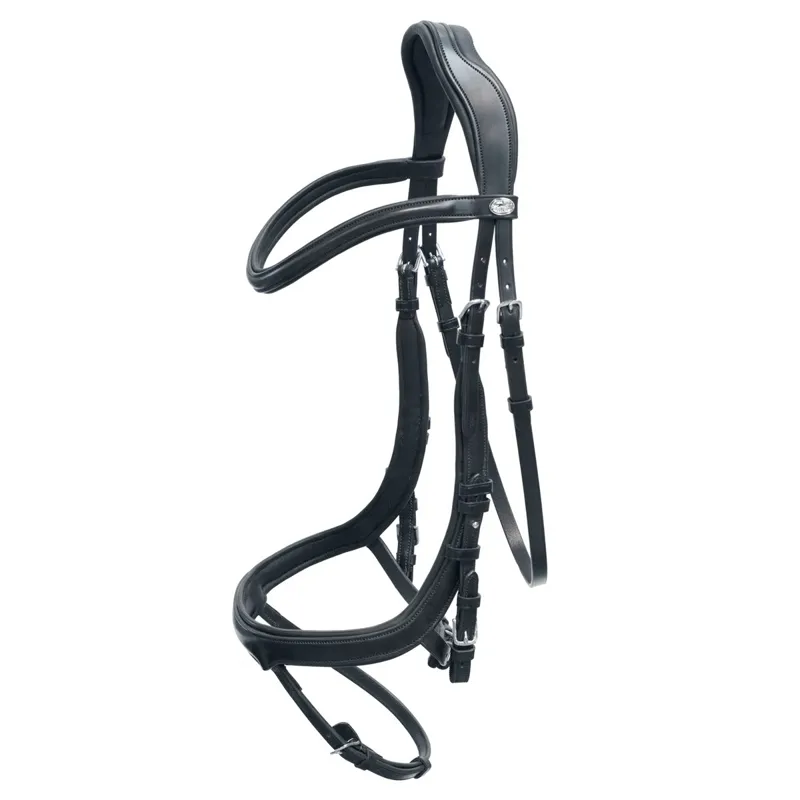 Schockemohle Equitus Alpha Anatomic Bridle - Black/Silver