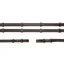 Schockemohle Continental Grip Reins w/ Buckle Ends - Brown/Silver