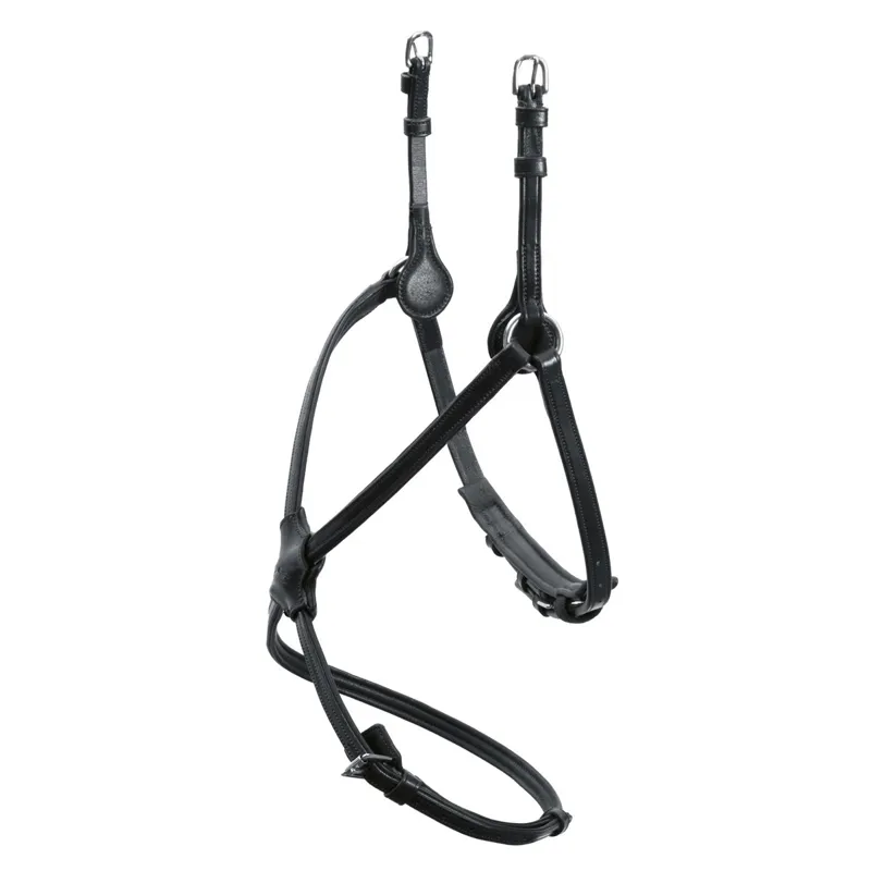 Schockemohle Rio Select Figure 8 Noseband - Black/Silver-1