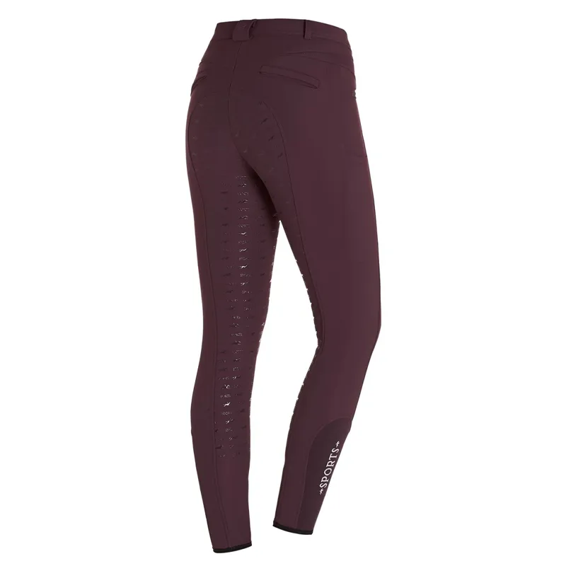 Schockemohle Winter Juliana Style Full Grip Womens Breeches - Wine-1