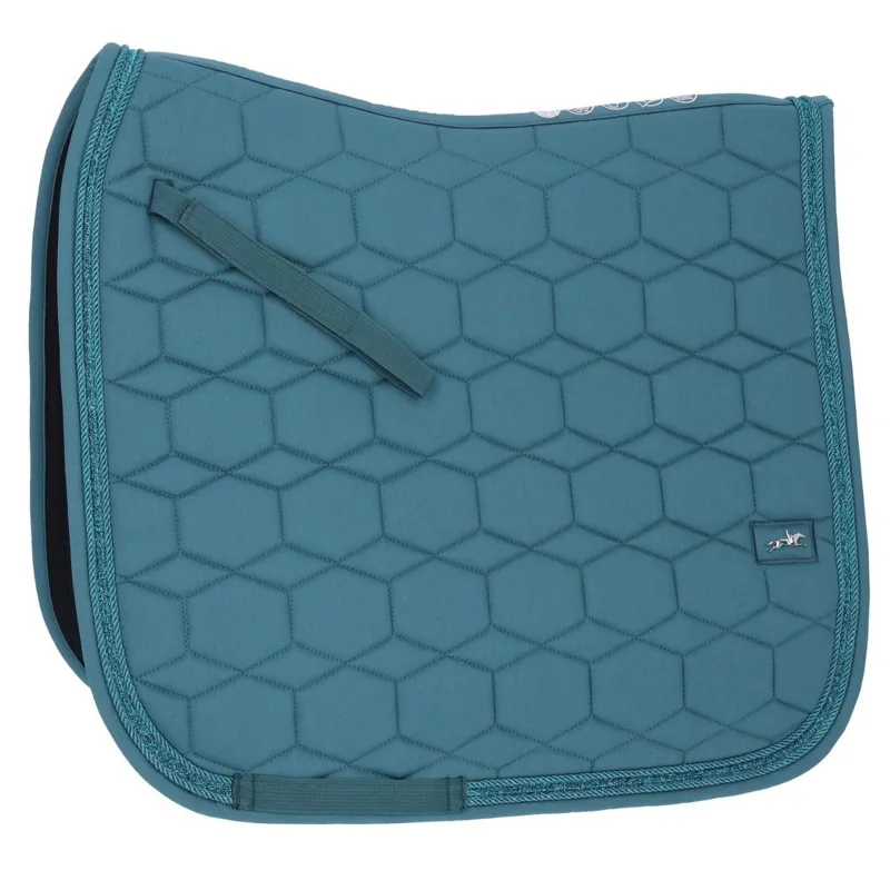 Schockemohle High Density Gloss Dressage Saddle Pad - Colonial Blue