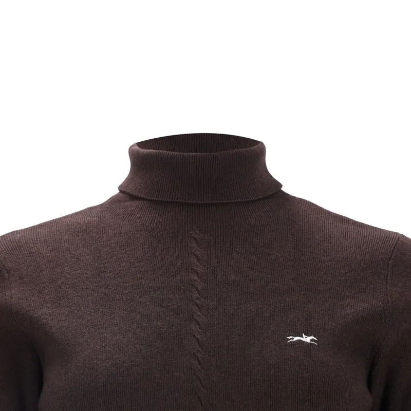 Schockemohle Josie Womens Long Sleeve Pullover Sweater - Mocca-1