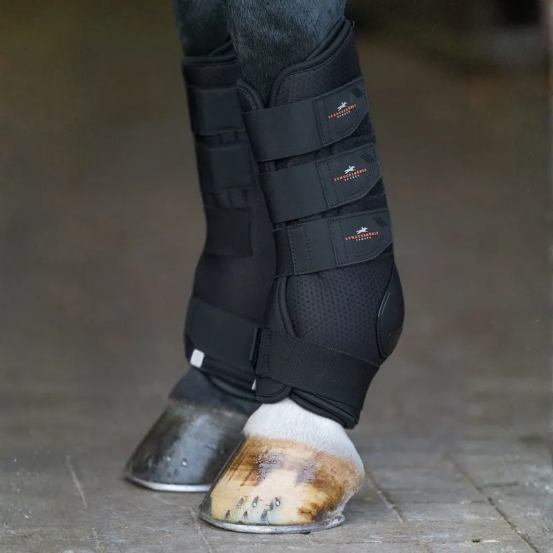 Schockemohle Air Flow Ceramic Stable/Shipping Boots - Black