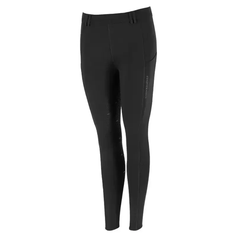 Schockemohle Air Sporty Women's Full Grip Riding Tights - Dark Grey