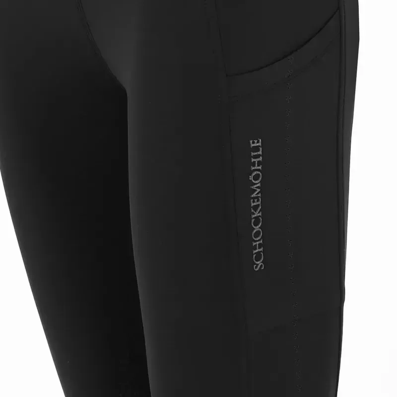 Schockemohle Air Sporty Women's Full Grip Riding Tights - Dark Grey-3