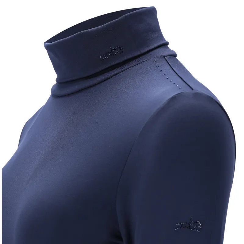 Schockemohle Alba Women's Long Sleeve Training Shirt - Dark Navy-1