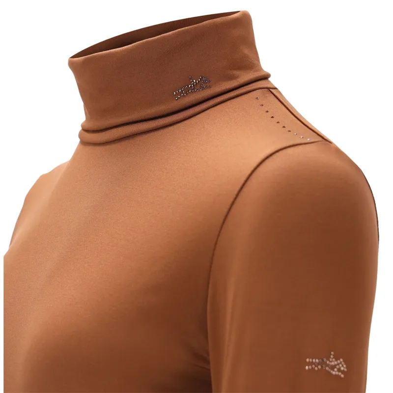 Schockemohle Alba Womens Long Sleeve Training Shirt - Nougat-4