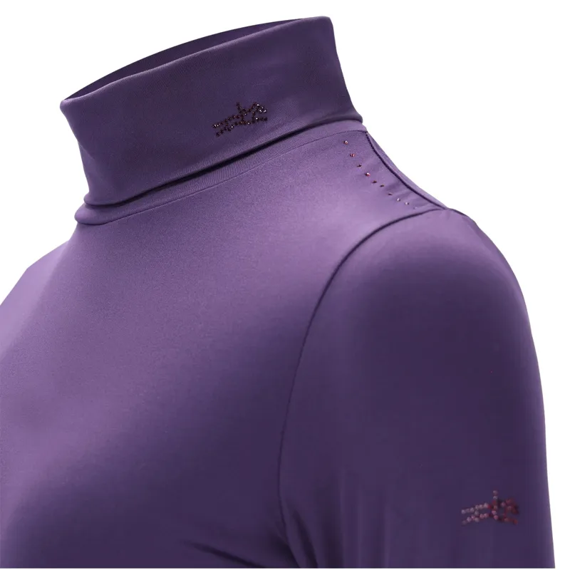 Schockemohle Alba Women's Long Sleeve Training Shirt - Dark Purple-1