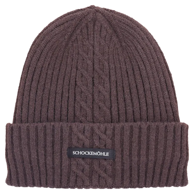Schockemohle Braided Fleece Beanie - Mocha
