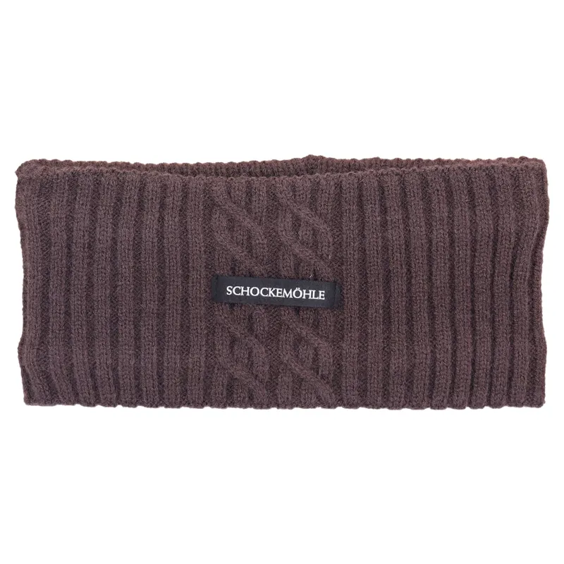 Schockemohle Braided Fleece Headband - Mocha