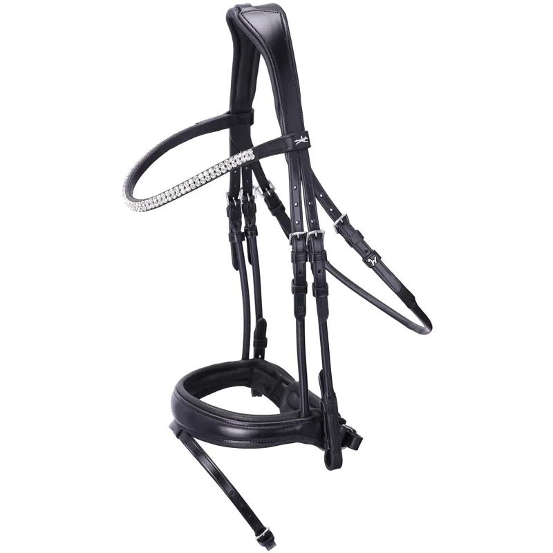 Schockemohle Isabell Werth Johnny Flash Bridle - Black/Silver