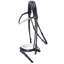 Schockemohle Isabell Werth Satchmo Rolled Flash Bridle - Black/White