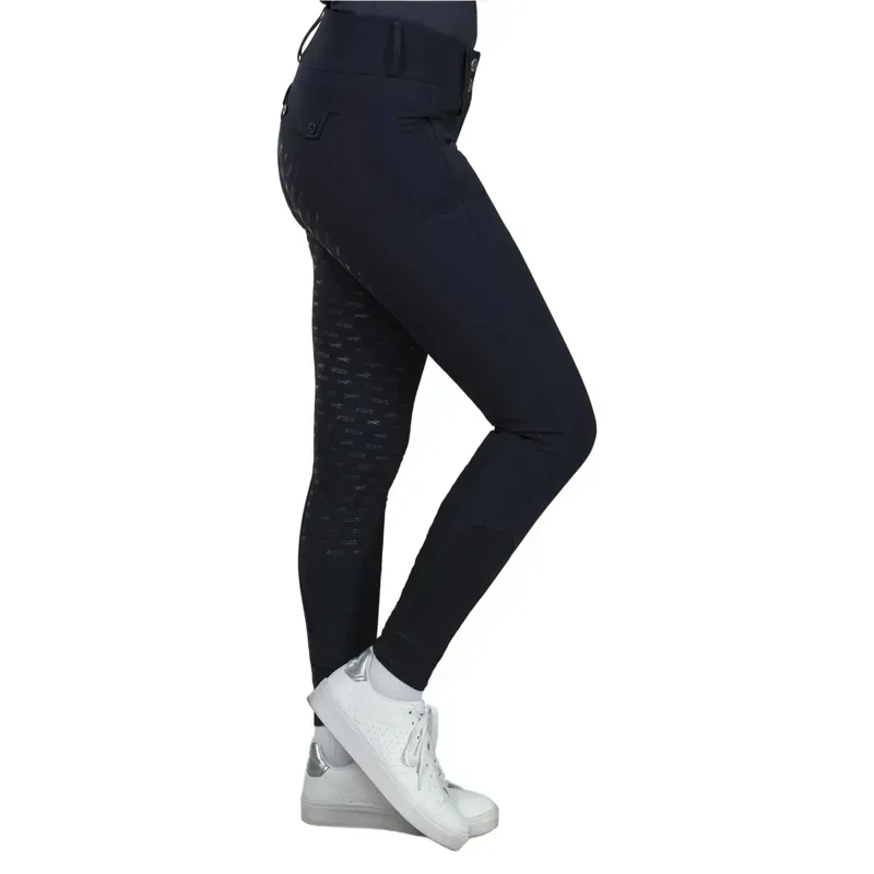 Schockemohle Carola Full Grip Women's Breeches - Dark Navy-2