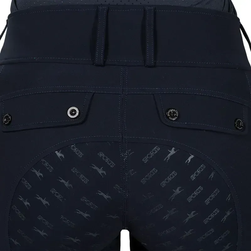 Schockemohle Carola Full Grip Women's Breeches - Dark Navy-4