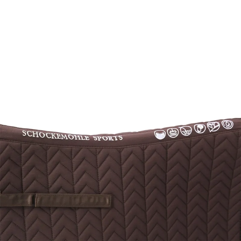 Schockemohle Ceramica Dressage Saddle Pad - Mocca-5