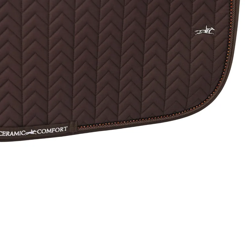 Schockemohle Ceramica Dressage Saddle Pad - Mocca-6