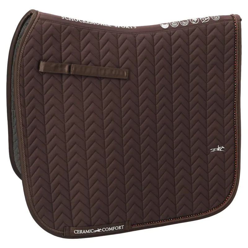 Schockemohle Ceramica Dressage Saddle Pad - Mocca