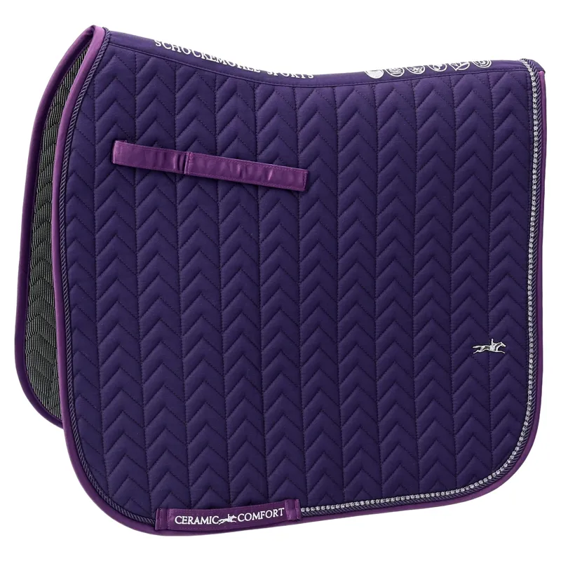Schockemohle Ceramica Dressage Saddle Pad - Dark Purple