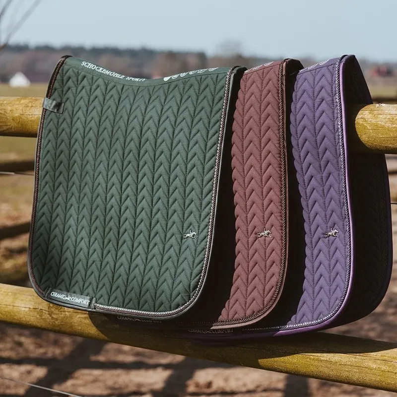 Schockemohle Ceramica Dressage Saddle Pad - Mocca-2