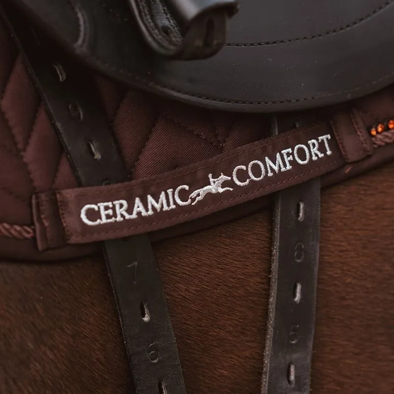 Schockemohle Ceramica Dressage Saddle Pad - Mocca-3