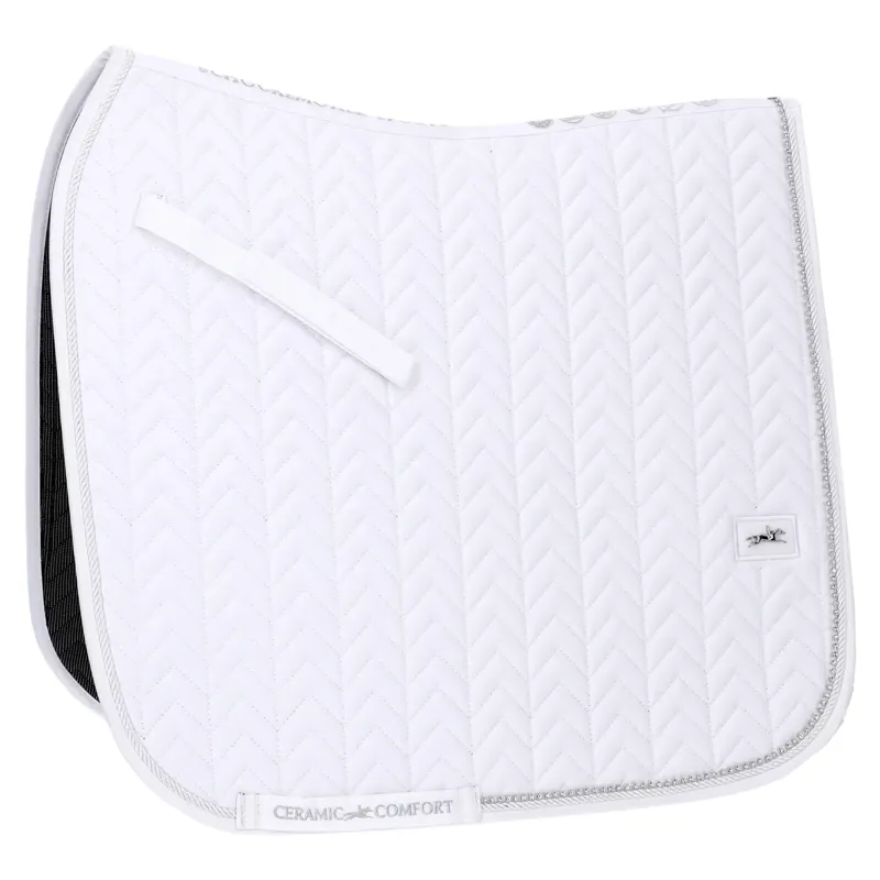 Schockemohle Ceramica Dressage Saddle Pad - White